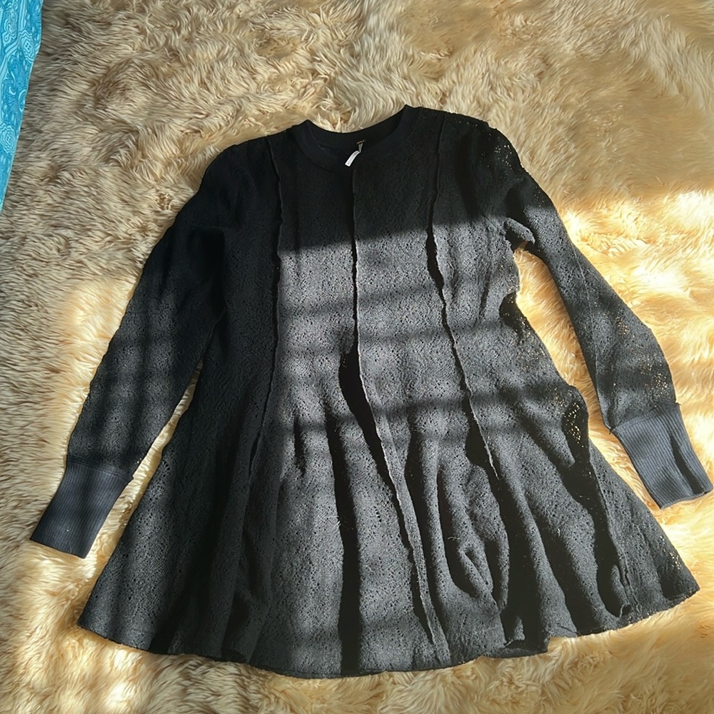 Free people tunic sweater lace
